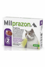 Įkelti vaizdą į galerijos rodinį, MILPRAZON katėms 16 mg/40 mg tabletės nuo kirminų katėms
