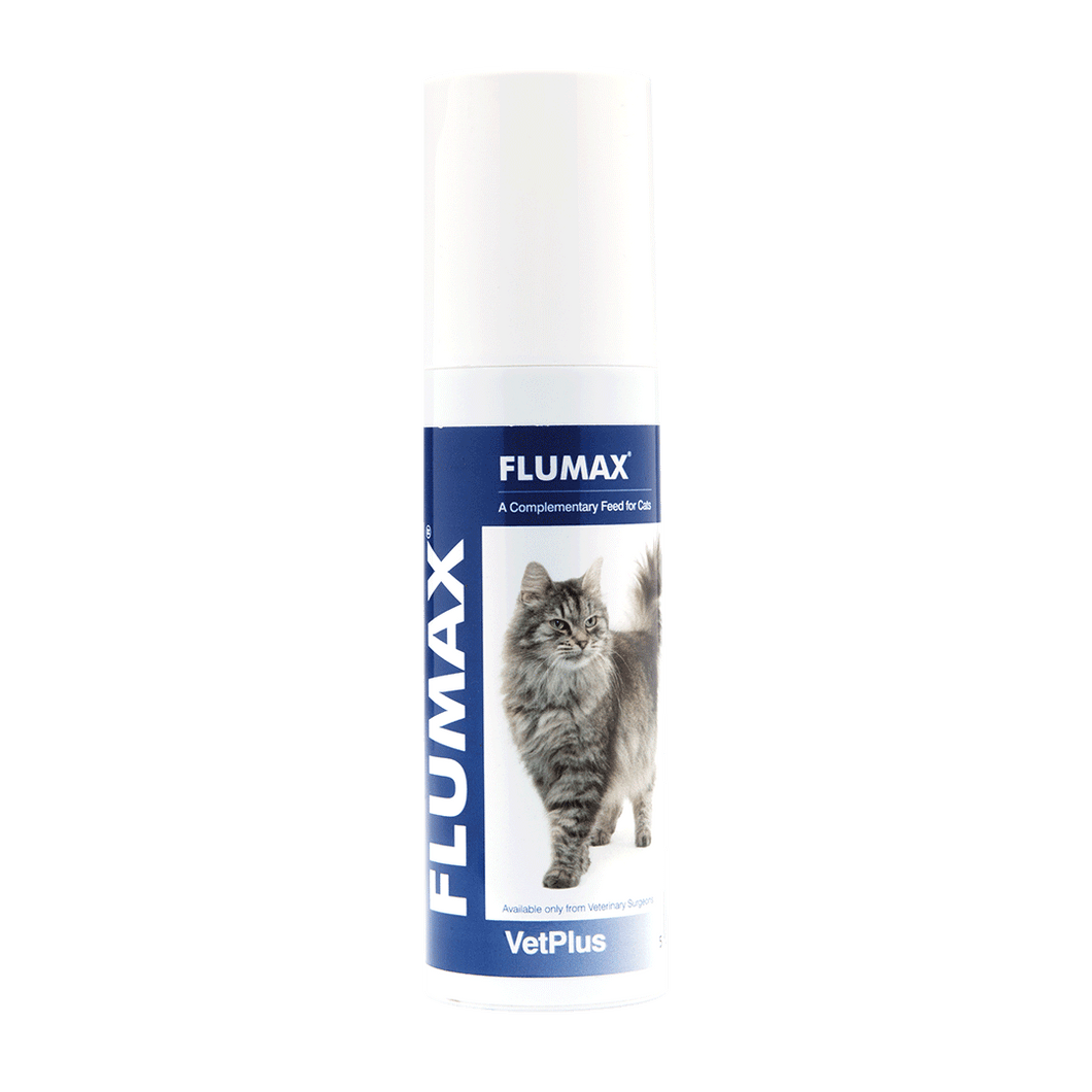 FLUMAX® skystas papildas katėms sergant virusinėmis kvėpavimo takų ligomis