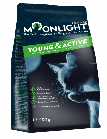 Moonlight Dinner Young & Active sausas kačių maistas