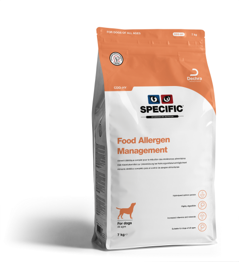 Specific sausas maistas šunims CDD-HY su hidrolizuota lašiša – esant ėdalo netoleravimui, alergijai