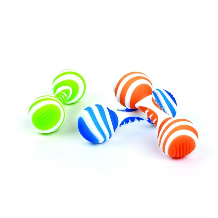 Šunų žaislas dantims valyti - hantelis sfera 16 cm
