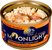 Įkelti vaizdą į galerijos rodinį, Moonlight Dinner No.1 Chicken and Chickenheart konservas katėms
