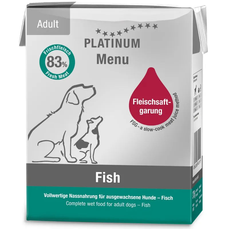 Platinum Menu konservas šunims su žuvimi